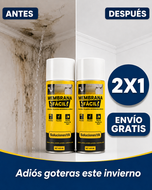 Spray sellador impermeable. ¡Adiós a las goteras y grietas!