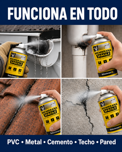 Spray sellador impermeable. ¡Adiós a las goteras y grietas!
